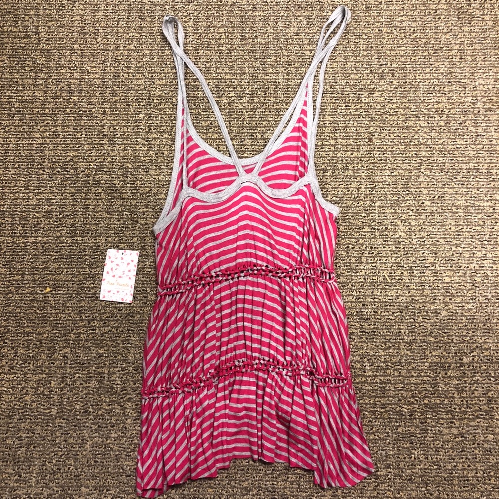 FREE PEOPLE Florence Striped Tiered Tank - Picture 6 of 6
